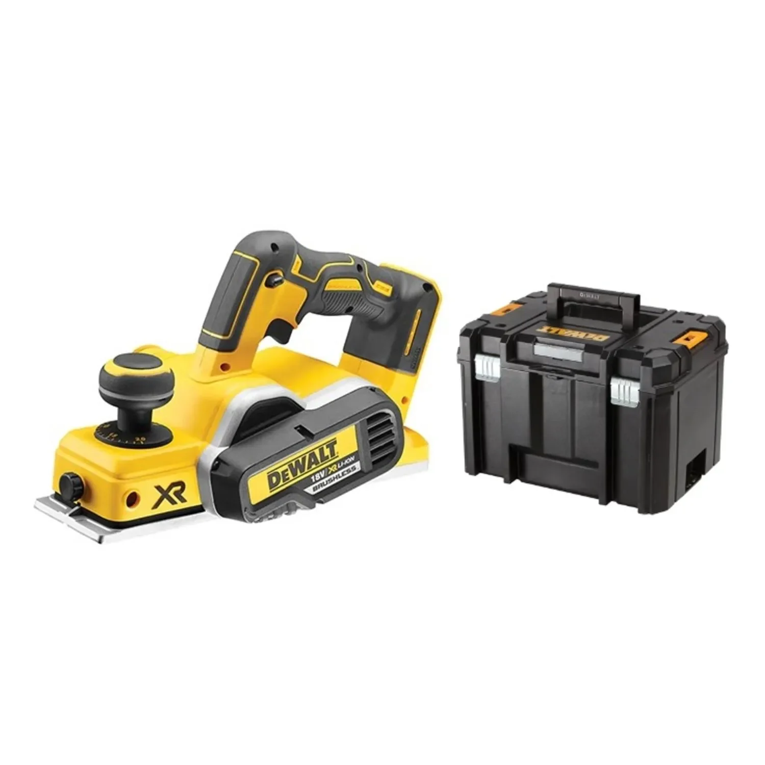 Rabot XR 18V Dewalt DCP580NT-XJ (sans batterie ni chargeur) + coffret TSTAK — vue 1