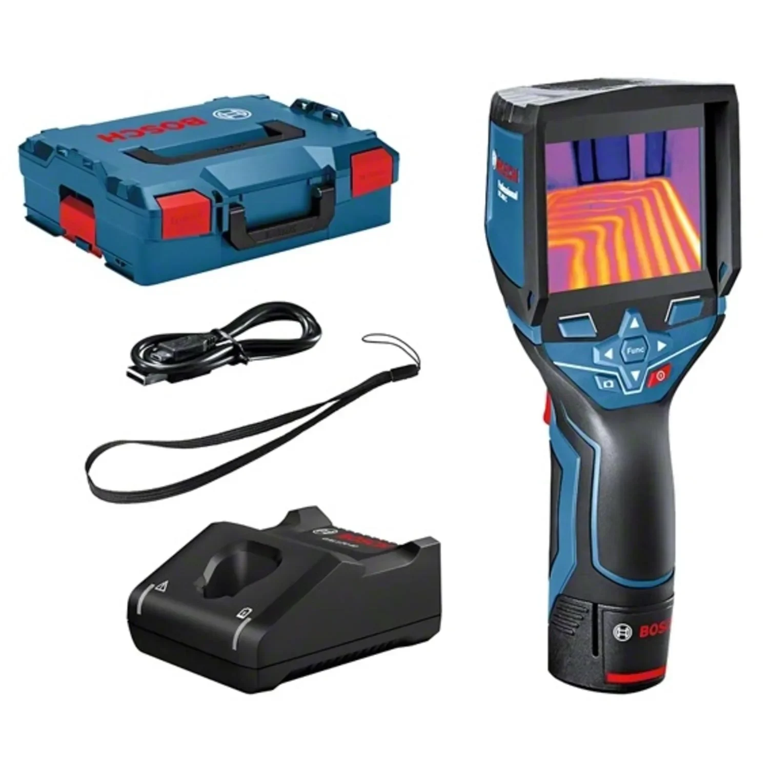 Camera thermique 12V Bosch GTC 400 C Professional + 1 batterie 2Ah + chargeur + L-BOXX - 0601083101 — vue 1
