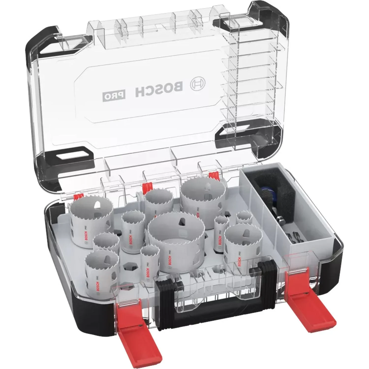 Coffret 11 scies trépans Bosch Pro multimatériau PC PLUS 20 - 22 - 25 - 32 - 35 - 40 - 44 - 51 - 60 - 68 - 76 - 2608594426 — vue 1