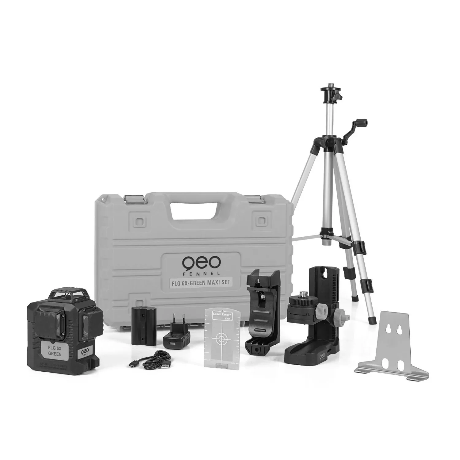 Laser multiligne vert Geo Fennel FLG 6X-GREEN Maxi Set + batterie + chargeur + coffret - 534640 — vue 1