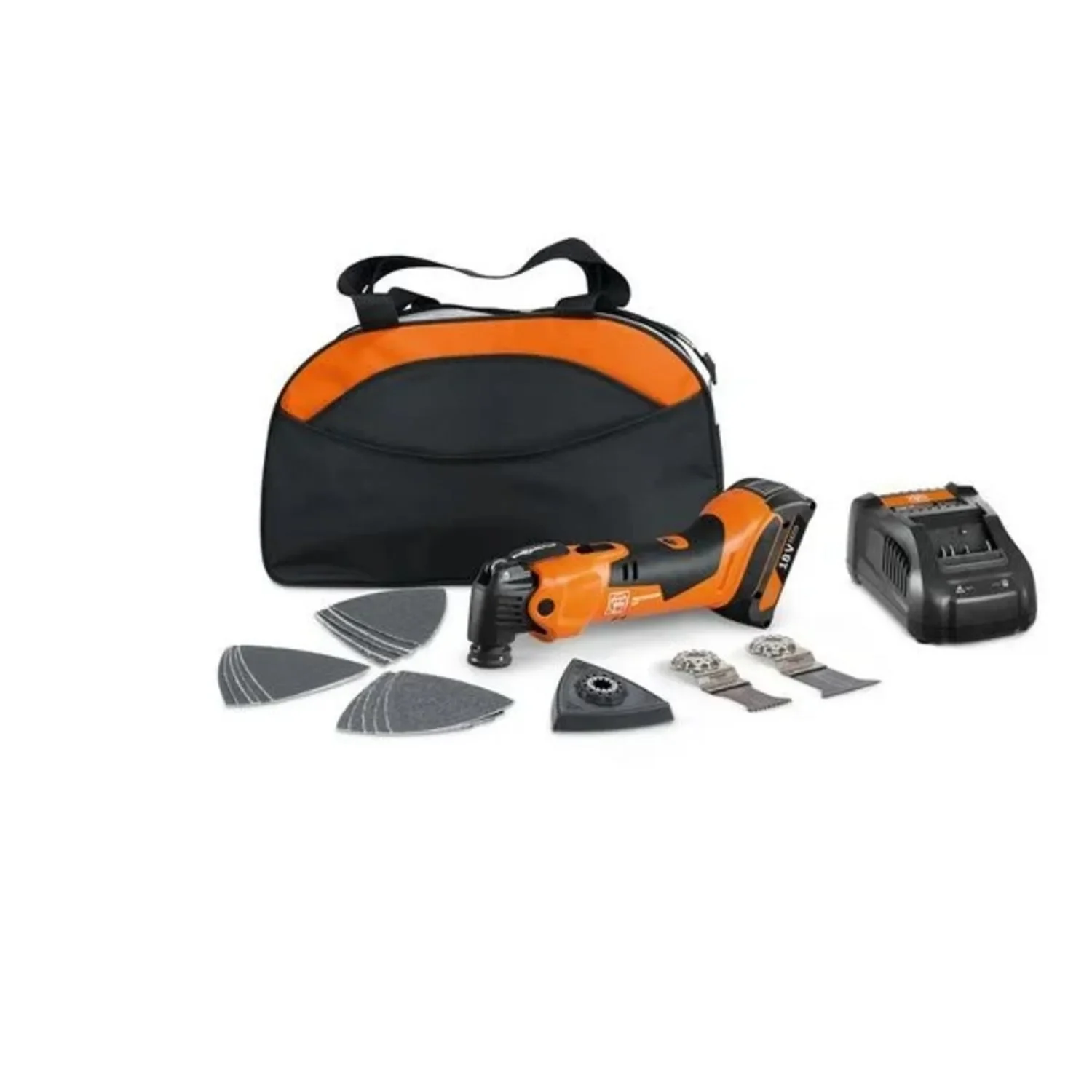 Multimaster 18V Fein AMM 500 AS + batterie 2 Ah + chargeur en sac nylon - 71293869000 — vue 1