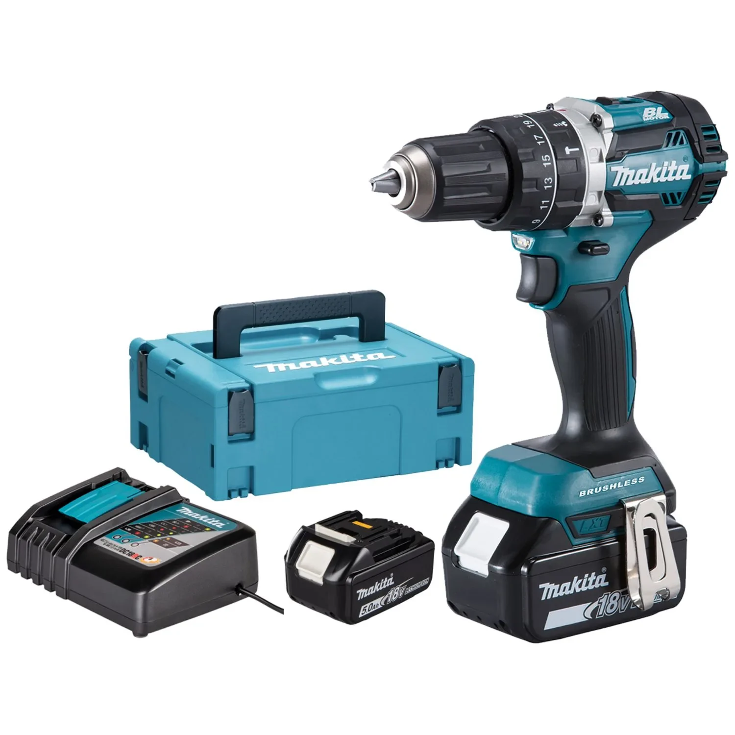 Perceuse à percussion Makita DHP484RTJ — kit 18 V — vue 1
