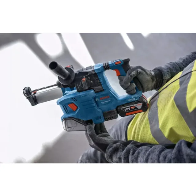 Perforateur SDS-Plus 18V Bosch GBH 18V-22 + 2 batteries 4Ah + chargeur rapide sous L-BOXX - 0611924002 — vue 6