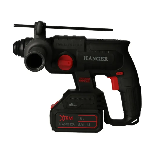 Perforateur SDS-Plus 18V Hanger HX18-22X5 + 2 batteries 5Ah + chargeur + Hangbox - 401201 — vue 4