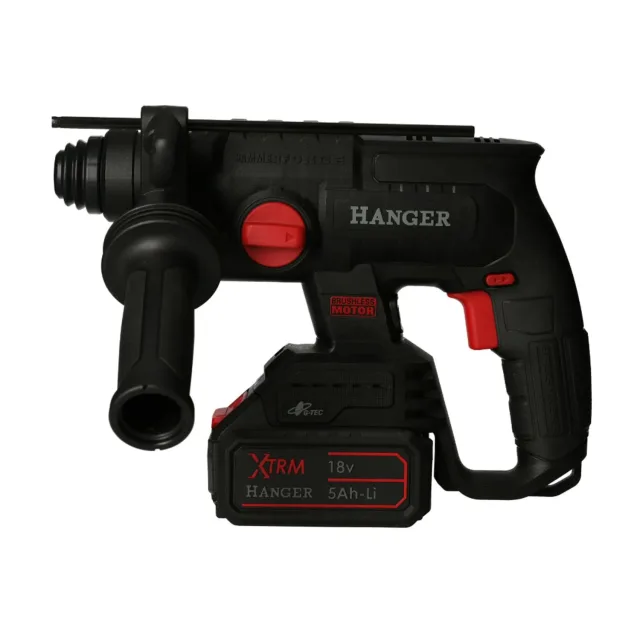 Perforateur SDS-Plus 18V Hanger HX18-22X5 + 2 batteries 5Ah + chargeur + Hangbox - 401201 — vue 5