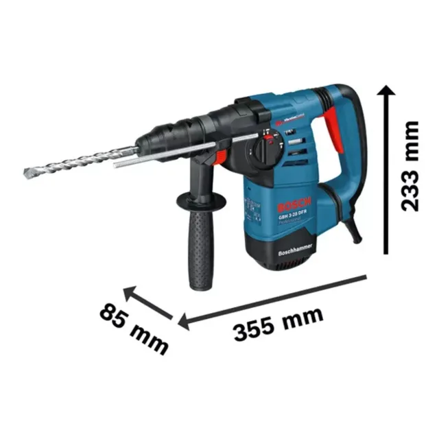 Perforateur SDS-Plus 800W Bosch GBH 3-28 DFR Professional 3,1 J + coffret - 061124A000 — vue 4