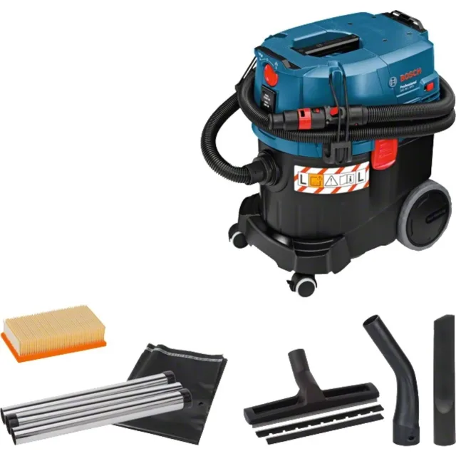 Aspirateur eau et poussière classe L 1200W Bosch GAS 35L SFC+ sous carton - 06019C30W0 — vue 1