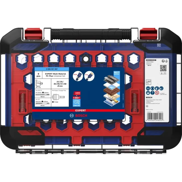 Coffret de 6 scies trépans Bosch EXPERT Multi Material Power Change Plus 22 - 25 - 35 - 40 - 51 - 68 mm - 2608901907 — vue 3
