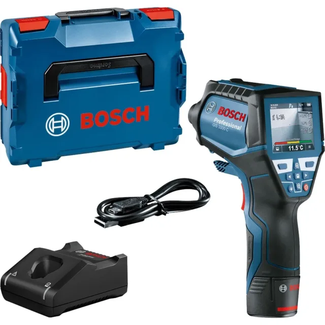 Détecteur thermique Bosch GIS 1000 C Professional + batterie + chargeur + coffret L-BOXX - 0601083301 — vue 1