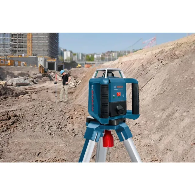 Laser rotatif Bosch GRL 400 H Professional + 2 piles 1,5 V LR20 + 1 pile 9V 6LR61 + coffret - 0601061800 — vue 5