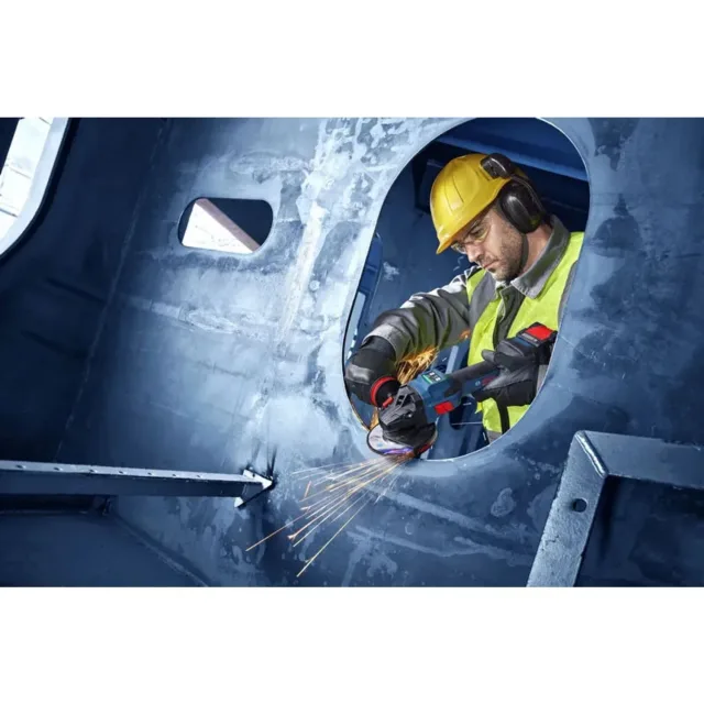 Meuleuse d'angle 18V Bosch EXPERT EXWS18V-15S Biturbo Brushless (sans batterie ni chargeur) + coffret L-BOXX - 06019M6001 — vue 7