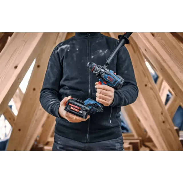 Perceuse-visseuse 18V Bosch Expert EXSR18V-150 Biturbo Brushless (sans batterie ni chargeur) + coffret L-BOXX - 06019R2200 — vue 7