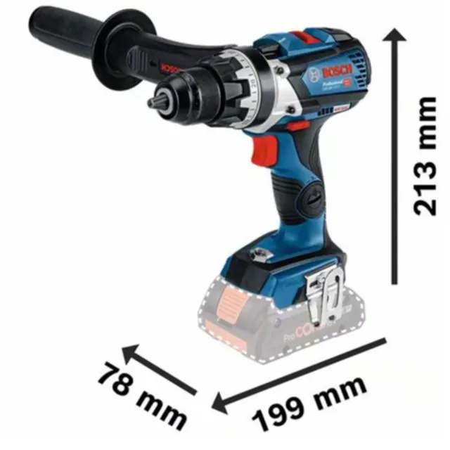 Perceuse-visseuse 18V Bosch GSR 18V-110 C (sans batterie ni chargeur) + L-BOXX - 06019G0109 — vue 3