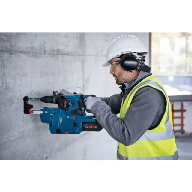 Perforateur SDS Plus 18V Bosch GBH 18-28 + 2 x batteries 5,5 Ah + chargeur + coffret L-BOXX - 0611921005 — vue 4