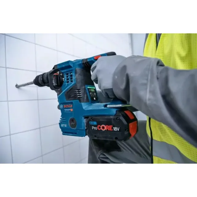Perforateur SDS Plus 18V Bosch GBH 18-28 + 2 x batteries 5,5 Ah + chargeur + coffret L-BOXX - 0611921005 — vue 8